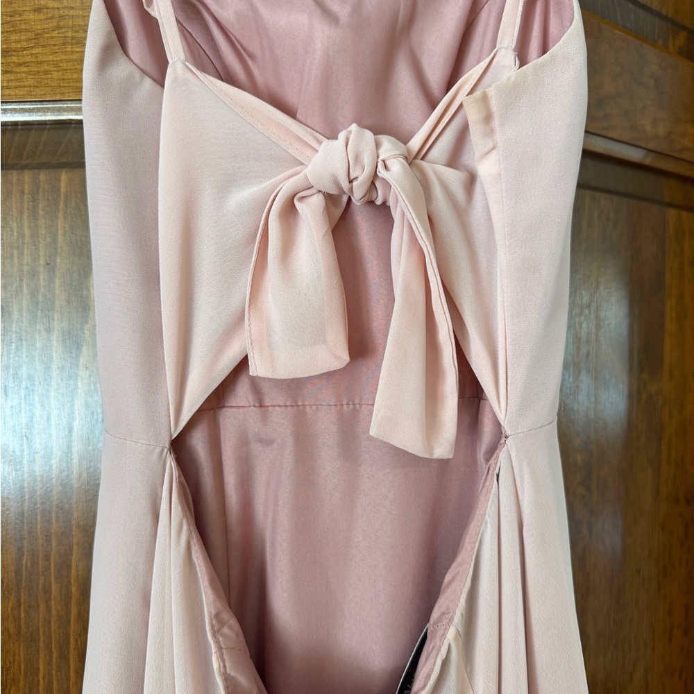 Mauve/blush pink gown/bridesmaid dress - Picture 5 of 8